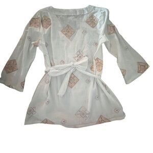 Flo Women's Multicolor Embroidered Blouse L